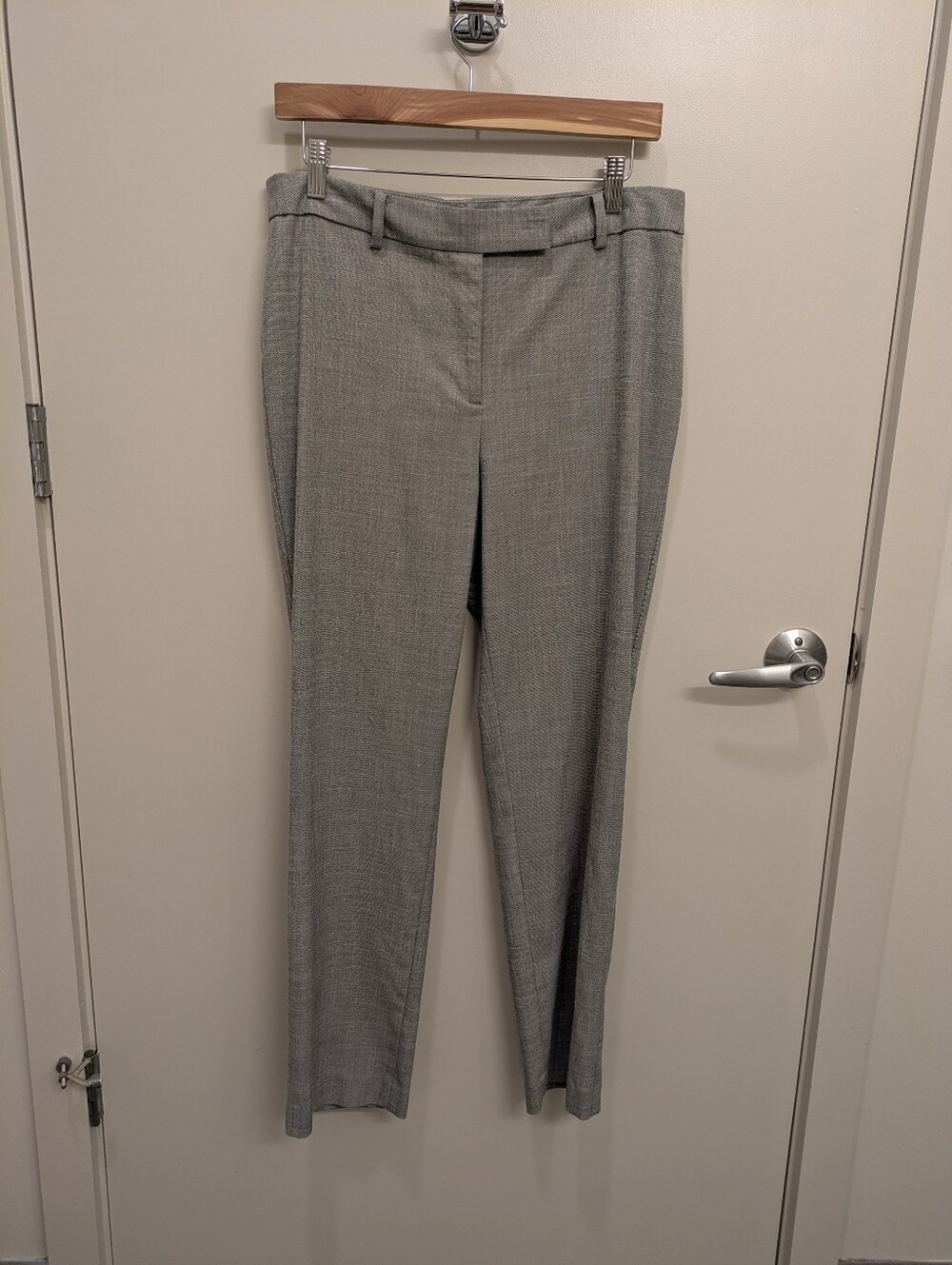 Talbots High Waist Straight Pant gray size 10
